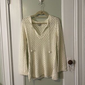Banana Republic White Knit Sweater